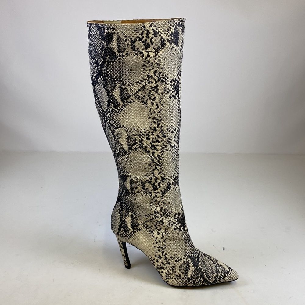 Qupid The Dasha Snake Print Boot Size 6.5 A22 - image 7